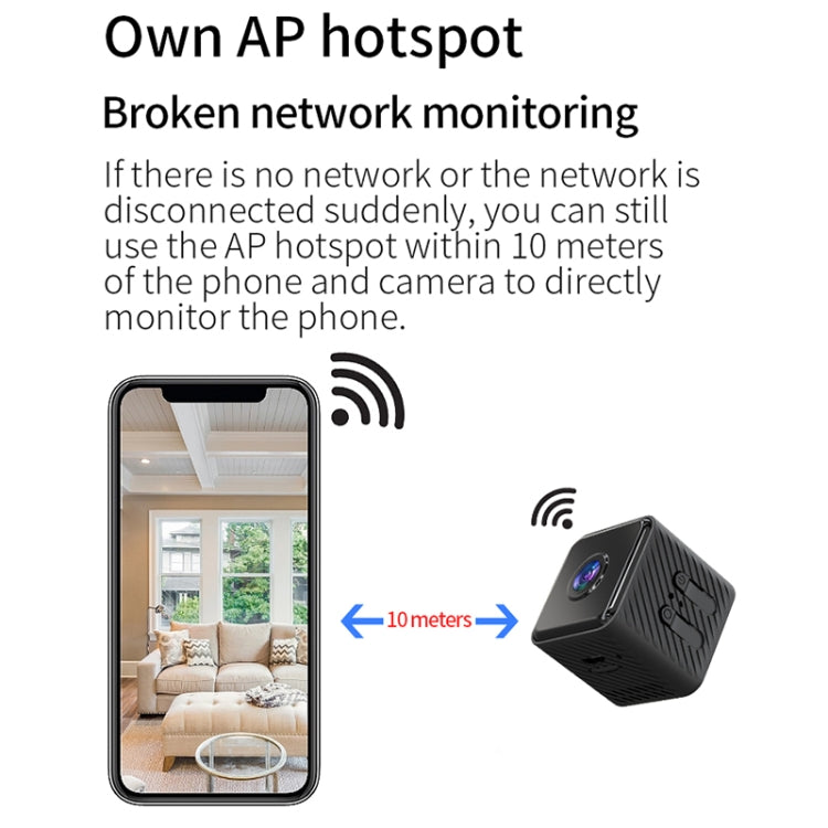 X2 Smart HD Mini WiFi Camera Support Night Vision & Motion Detection & TF Card, X2 X2 Smart HD Mini WiFi Camera Support Night Vision & Motion Detection & TF Card, X2
